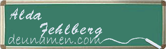 Alda Fehlberg Visitenkarte